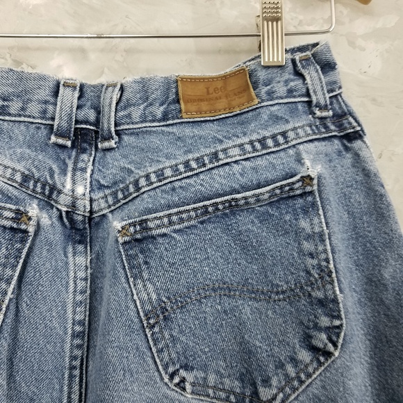 LEE 80's Vintage Loose Grunge Denim Blue Jeans - Picture 4 of 8